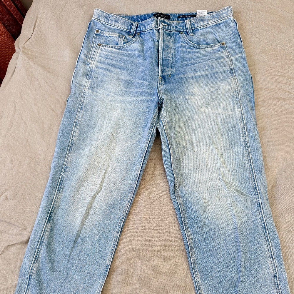 Banana Republic high rise straight fit jeans